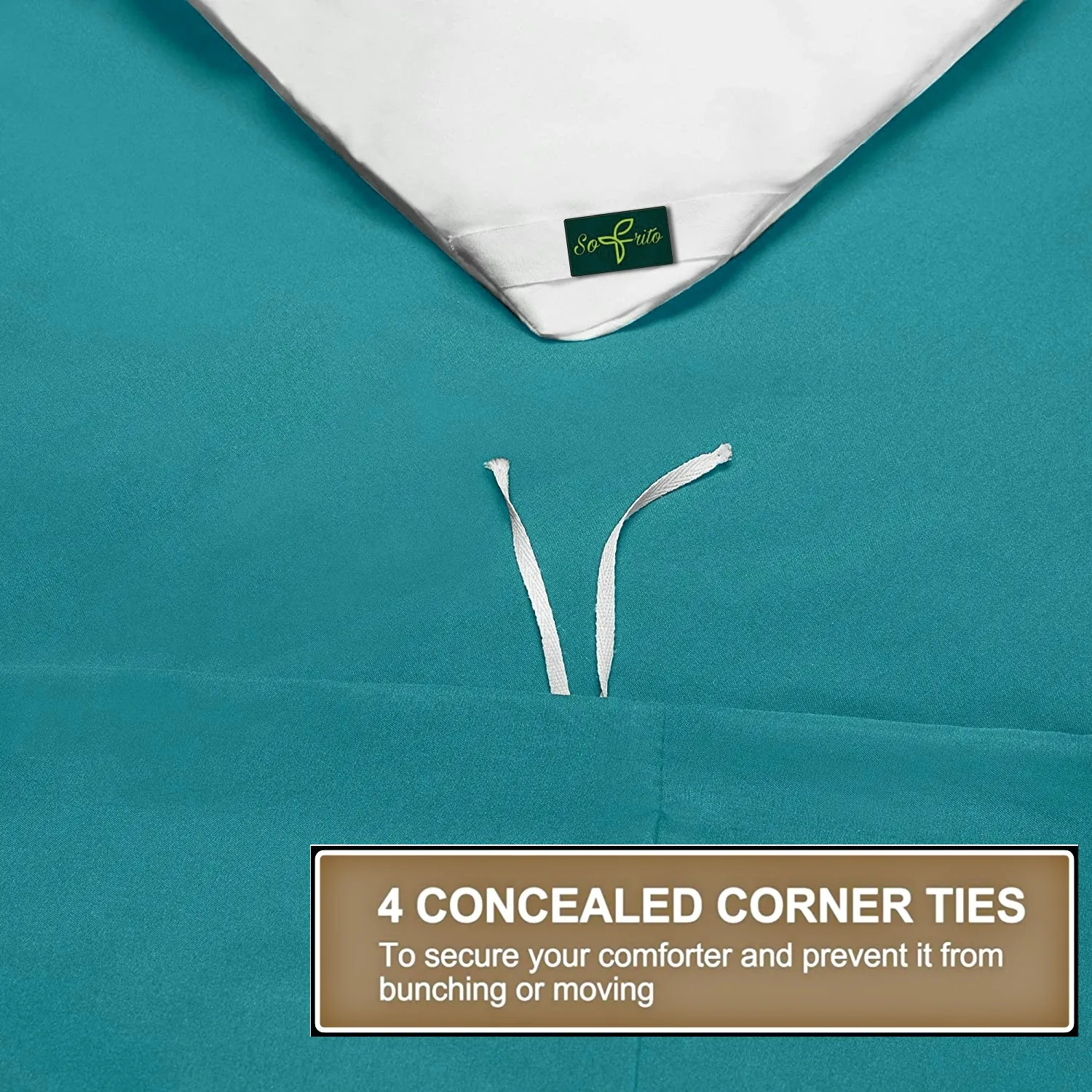 Duvet / Comforter Cover Microfiber 300 TC Plain Ultra soft - Teal Duvet / Comforter Cover Microfiber 300 TC Plain Ultra soft - Teal