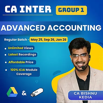 CA Inter Advanced Accounting (Group 1) By CA Bishnu Kedia
