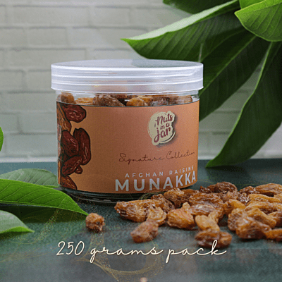 Nuts in a Jar Afghan Raisins Munakka Signature collection 250 Grams Nuts in a Jar Afghan Raisins Munakka Signature collection 250 Grams