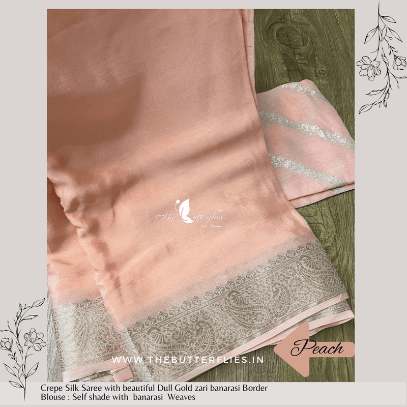 CREPE SILK SAREE DCMSCRE23857