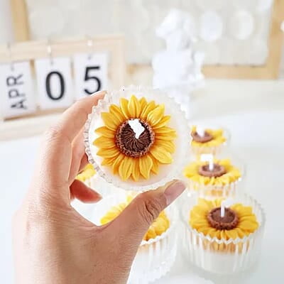 Silicon Mold Candle SunFlower