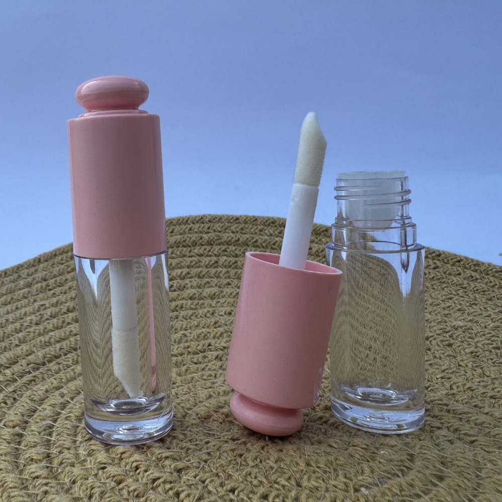 Lipstick - ROUND POP UP - PINK Cap - 5.5ml - Short FAT Container - Acrylic Lipstick - ROUND POP UP - PINK Cap - 5.5ml - Short FAT Container - Acrylic