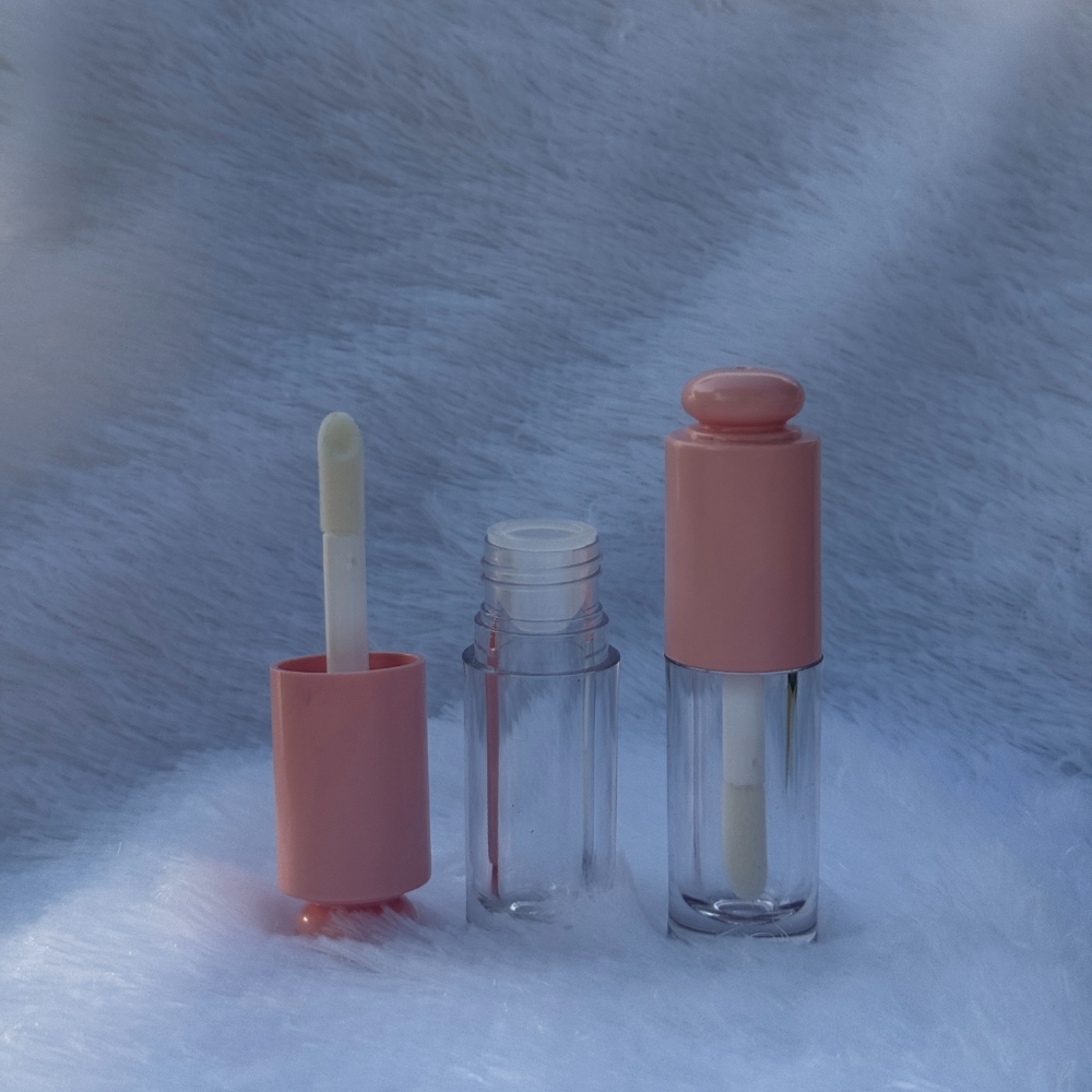 Lipstick - ROUND POP UP - PINK Cap - 5.5ml - Short FAT Container - Acrylic Lipstick - ROUND POP UP - PINK Cap - 5.5ml - Short FAT Container - Acrylic