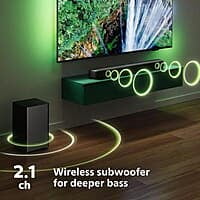Philips TAB5309 2.1 Soundbar, 240W, DTS Virtual , Dark Grey Philips TAB5309 2.1 Soundbar, 240W, DTS Virtual , Dark Grey
