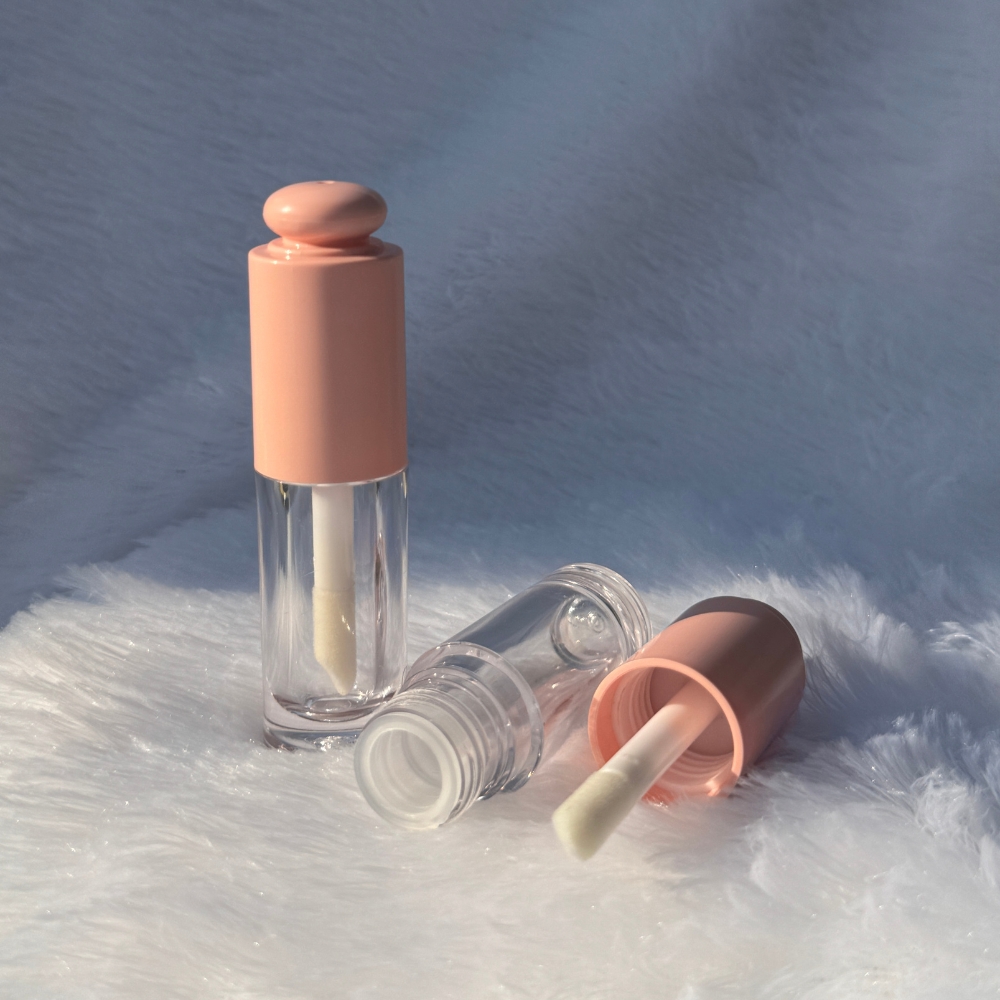 Lipstick - ROUND POP UP - PINK Cap - 5.5ml - Short FAT Container - Acrylic Lipstick - ROUND POP UP - PINK Cap - 5.5ml - Short FAT Container - Acrylic