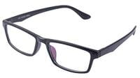 Unisex Rectangular Large Spectacle Frame. Glossy Black Color Frame. Zero Power Lens. Unisex Rectangular Large Spectacle Frame. Glossy Black Color Frame. Zero Power Lens.