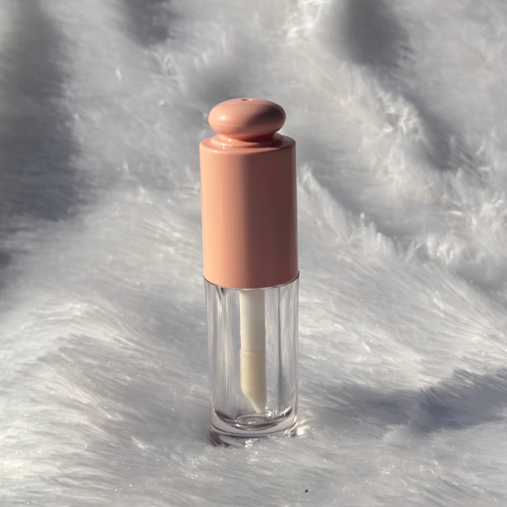 Lipstick - ROUND POP UP - PINK Cap - 5.5ml - Short FAT Container - Acrylic Lipstick - ROUND POP UP - PINK Cap - 5.5ml - Short FAT Container - Acrylic