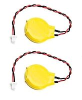 CR2032 coin cell with 2 pin connector(Yellow)