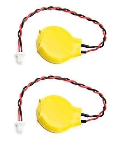 CR2032 coin cell with 2 pin connector(Yellow)
