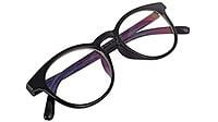 Soigné Unisex Oval Medium Spectacle Frame.Glossy Black Soigné Unisex Oval Medium Spectacle Frame.Glossy Black