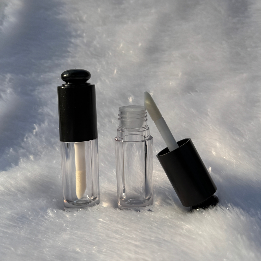 Lipstick - ROUND POP UP - BLACK Cap - 5.5ml - Short FAT Container - Acrylic Lipstick - ROUND POP UP - BLACK Cap - 5.5ml - Short FAT Container - Acrylic