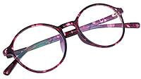 Unisex Round Thin Medium Spectacle Frame. Red & Transparent Frame Unisex Round Thin Medium Spectacle Frame. Red & Transparent Frame