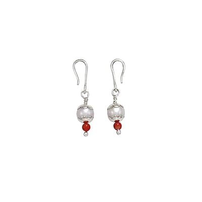 Silver Pearl Earrings, Thottu for kids Silver Pearl Earrings, Thottu for kids