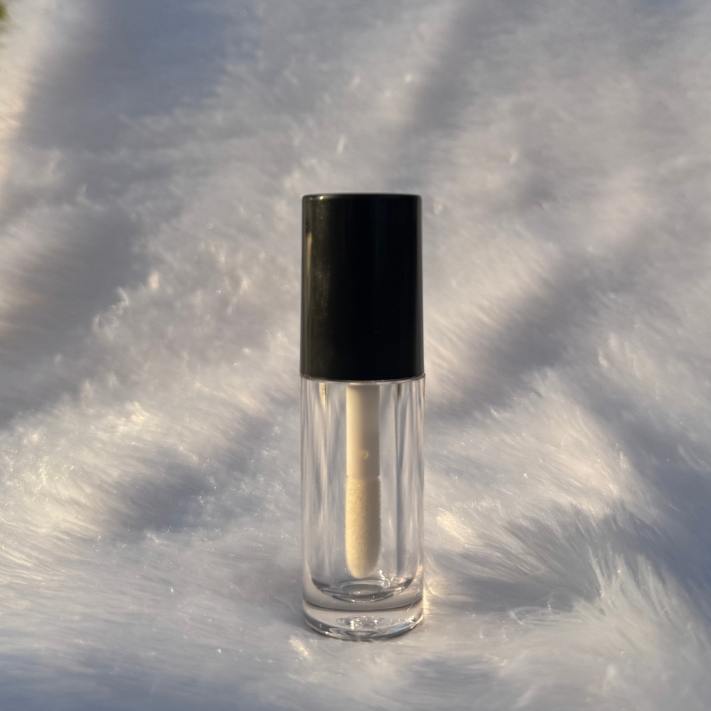 Lipstick - ROUND- BLACK Cap - 5.5ml - Short FAT Container - Acrylic Lipstick - ROUND- BLACK Cap - 5.5ml - Short FAT Container - Acrylic