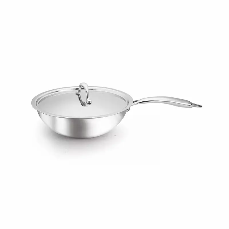Signora Ware Artista Tri- Play Wok Pan With Lid 1800 ML (20 CM) Signora Ware Artista Tri- Play Wok Pan With Lid 1800 ML (20 CM)