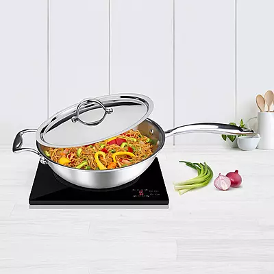 Signora Ware Artista Tri- Play Wok Pan With Lid 2800 ML (24 CM)