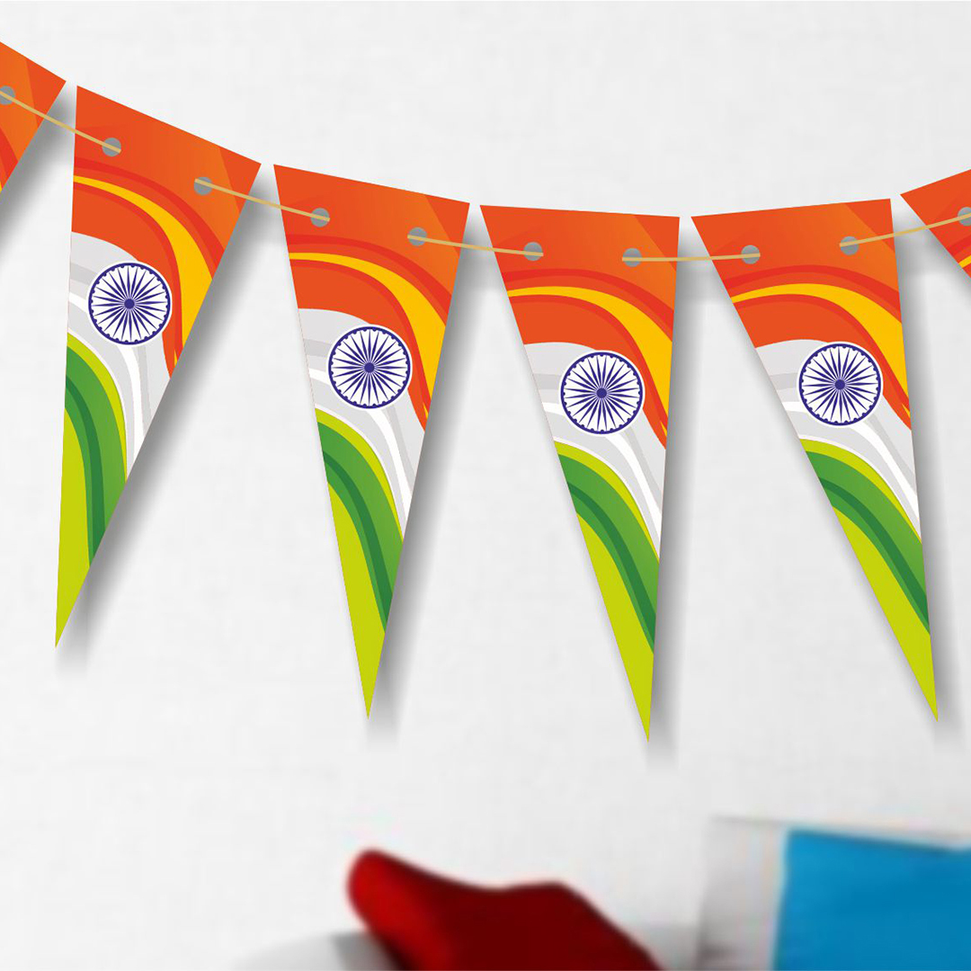 Tricolour Mini Bunting Tricolour Mini Bunting