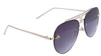 Unisex Large Aviator Sunglasses. Gradient & See Through Black Color Lens. Unisex Large Aviator Sunglasses. Gradient & See Through Black Color Lens.
