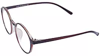 Unisex Round Thin Medium Spectacle Frame. Brown Color Frame.