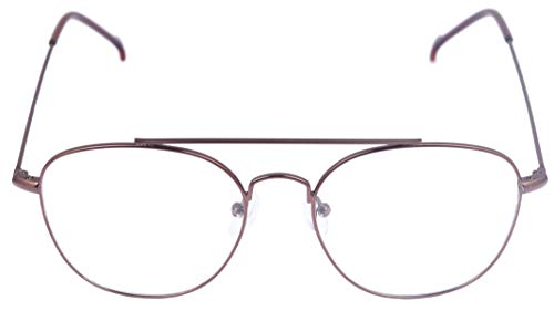 Soigné Unisex Medium Round Spectacle Frame. Bronze