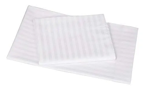 Framed Pillow Cover Glace Cotton 300 TC - Striped - White Framed Pillow Cover Glace Cotton 300 TC - Striped - White