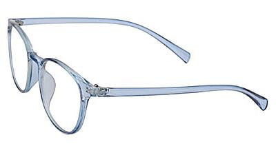 Unisex Medium Full Rim Round Spectacle Frame. Blue Frame