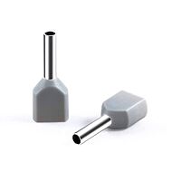4 sq.mm Twin Insulated Ferrule GREY Pack of 10 4 sq.mm Twin Insulated Ferrule GREY Pack of 10