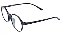 Unisex Round Thin Medium Spectacle Frame. Matte Black Color Frame.