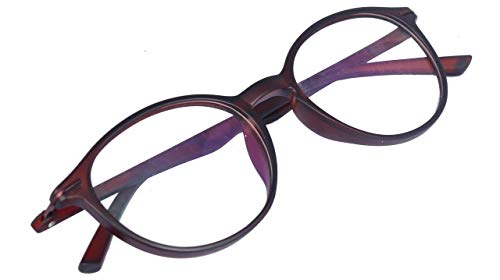 Soigné Unisex Oval Medium Spectacle Frame.Matte Brown