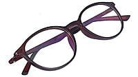 Soigné Unisex Oval Medium Spectacle Frame.Matte Brown