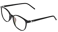 Soigné Unisex Medium Square Spectacle Frames. Matte Black