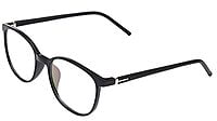 Soigné Unisex Medium Square Spectacle Frames. Matte Black