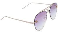 Unisex Large Aviator Sunglasses. Gradient & See Through Purple Color Lens. Unisex Large Aviator Sunglasses. Gradient & See Through Purple Color Lens.