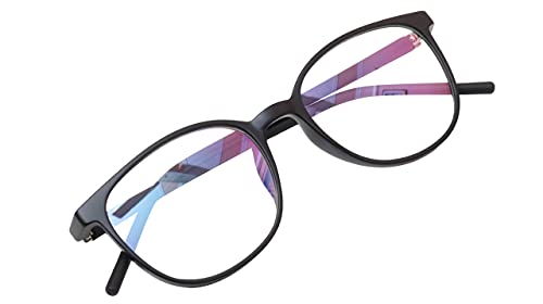 Soigné Unisex Medium Square Spectacle Frames. Matte Black