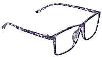 Soigné Unisex Oversized Square Spectacle Frame. Black & Transparent Soigné Unisex Oversized Square Spectacle Frame. Black & Transparent