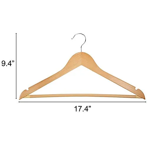 Wooden Cloth Hanger - Pack of 6