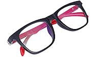 Soigné Unisex Large Rectangular Spectacle Frame. Black&Red Color Soigné Unisex Large Rectangular Spectacle Frame. Black&Red Color