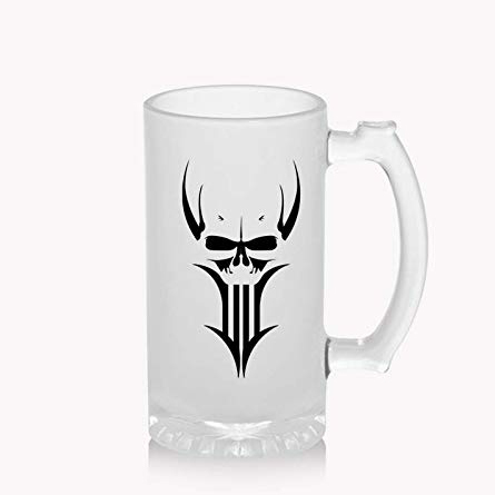 Sublimation Printed Froaster Beer Mug With Danger Designer Theme Froasted Beer Mug Sublimation Printed Froaster Beer Mug With Danger Designer Theme Froasted Beer Mug