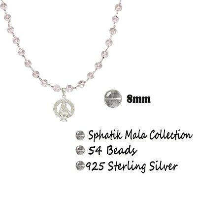 Sphatika Mala with Ayyappan (Iyyappan) Pendant – Pure Quartz Crystal Mala Sphatika Mala with Ayyappan (Iyyappan) Pendant – Pure Quartz Crystal Mala