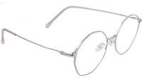 Female Oversized Spectacle Frames. Transparent ARC Lens. Pink & Silver Color Metal Frame. Female Oversized Spectacle Frames. Transparent ARC Lens. Pink & Silver Color Metal Frame.