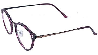 Soigné Unisex Large Round Spectacle. Matte Red & Black