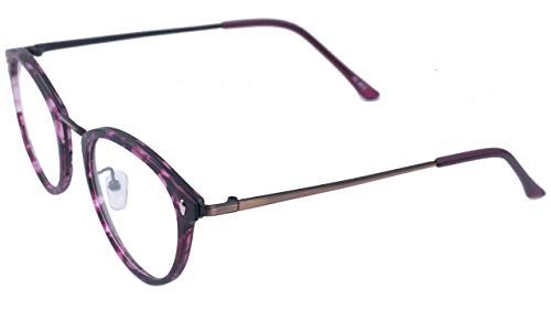 Soigné Unisex Large Round Spectacle. Matte Red & Black