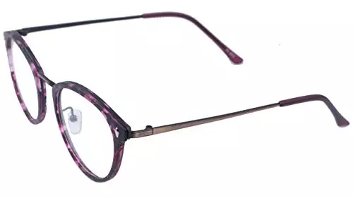Soigné Unisex Large Round Spectacle. Matte Red & Black