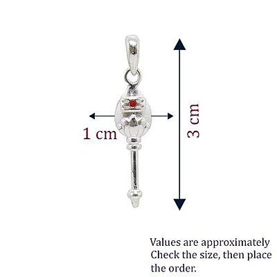 Original Rudraksha Mala in Silver with Vel Pendant Certified Original Rudraksha Mala in Silver with Vel Pendant Certified