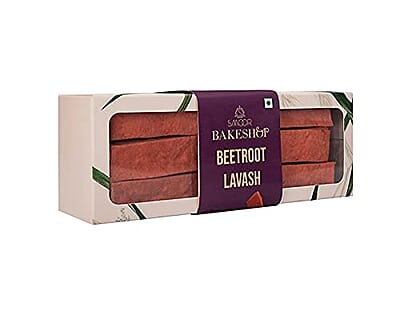 SMOOR Premium Gourmet Beetroot Lavash Bread 5x 100gm (Pack of 5)