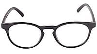 Soigné Unisex Oval Medium Spectacle Frame.Glossy Black Soigné Unisex Oval Medium Spectacle Frame.Glossy Black