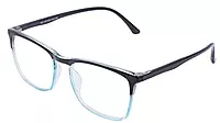 Soigné Unisex Medium Square Spectacle Frames. Blue&Black