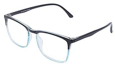 Soigné Unisex Medium Square Spectacle Frames. Blue&Black