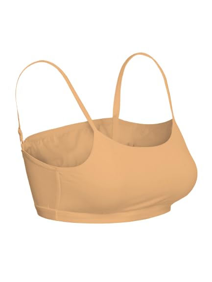 Girls Padded Training Bra, Crop Cami Training Bras for Girls. Sports bra with Non-Removable Padding, Uniform bra, Starter Bra, Begginers Bra back and beige (pack of 2) Girls Padded Training Bra, Crop Cami Training Bras for Girls. Sports bra with Non-Removable Padding, Uniform bra, Starter Bra, Begginers Bra back and beige (pack of 2)