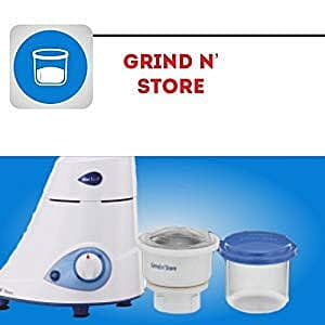 Preethi Blue Leaf Platinum MG 139 mixer grinder, 750 watt, White, 4 jars - Super Extractor juicer Jar